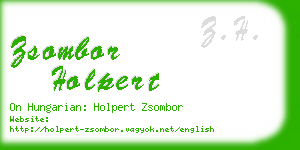 zsombor holpert business card